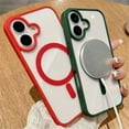 thumbnail image 3 of Fashion Clear Magnetic For Magsafe Wireless Charge Case For iPhone 16 15 14 Plus 13 12 Mini 11 Pro Max XS Max XR Acrylic Cover Grey For iPhone 11ProMax, 3 of 6