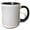 Black/White, variant on 3drose, Black and White Round Dot Pattern Background, 11oz Magic Transforming Mug