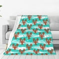 thumbnail image 1 of Fotbe Lobsters Of Turquoise Waves Manta de Franela Acolchonada con Estampado, Súper Suave y Esponjosa, Extra Grande para Sofá, Cama, Uso Todo el Año-80"x60", 1 of 7