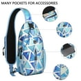 thumbnail image 2 of Classic Plaid Crossbody Backpack, Lightweight Anti-theft Sling Bag with Rustic Checkered Print, Adjustable Strap, Ideal for Gym, Work, and Outdoor Travel, 2 of 5
