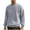 Gray, variant on Ziynglg Tops for Men Solid Color Long Sleeved Round Neck Pullover Hoodie Top Men's Clothes