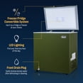 thumbnail image 2 of Newair 5 Cu. Ft. Mini Deep Chest Freezer and Refrigerator in Military Green with Digital Temperature Control, Fast Freeze Mode, 2 of 11