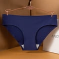 thumbnail image 2 of TrowBridge-bragas sin costuras para mujer, ropa interior transpirable de satén de seda, bragas de Color sólido dulce, lencería Sexy, 2 of 4