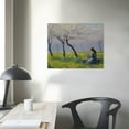 thumbnail image 3 of Nawypu  Canvas Print Wall Art An Orchard in Spring Claude Monet Nature Illustrations Fine Art Decorative Landscape Multicolor Wilderness Rustic for Living Room, Bedroom, Office, 3 of 4