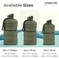 thumbnail image 7 of HYDRATE Water Bottle 1 Gallon XXL Jug BPA Free & Leakproof with Flip Cap, Ideal for Sports, Gym, Outdoor Extra Strong Material - Matte Camo (128 oz), 7 of 7