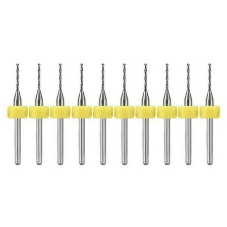 

10PCS PCB Drill Bits Carbide Engraving Cutter Rotary CNC Bit End Mill 0.1-1mm