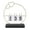 Black, variant on Yajisi Perpetual Flip Calendar with LED Light Durable Construction Metal Art Desk Decor Calendars for Home Dorm Office Desk Display White Heart Shape