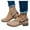 Yellow, variant on Large Size Zipper Belt Nude Boots Low-heel Breathable Leather Ankle Boots