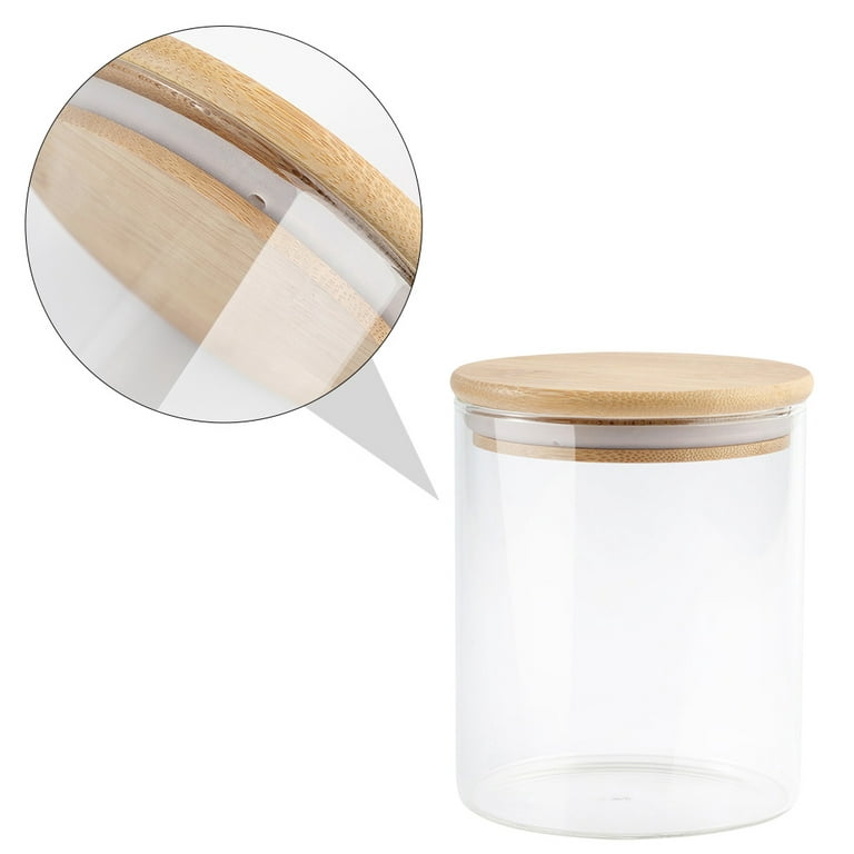  Yomvzake Dishwasher Pods Container with Bamboo Lid, 2Qt Glass  Jar with Lid for Kitchen Organization and Storage, Clear Kitchen Essentials  Decor Accessories : Home & Kitchen