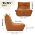 thumbnail image 5 of Bean Bag Chair, Neche Floor Sofa Couch Chair for Teen Adults, Soft Cozy Tatami, Fireside Reading Chair for Living Room Bedroom - Brown, 5 of 10