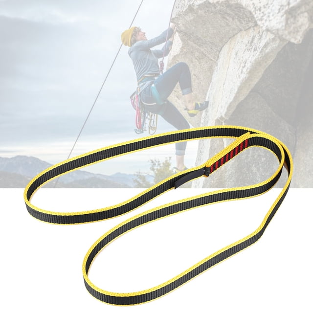 Cuerda De Escalada En Roca Escalada Al Aire Libre Cojinete De Carga Cinturón Plano Correa Seguridad Montañismo Rope120x1.6cm
