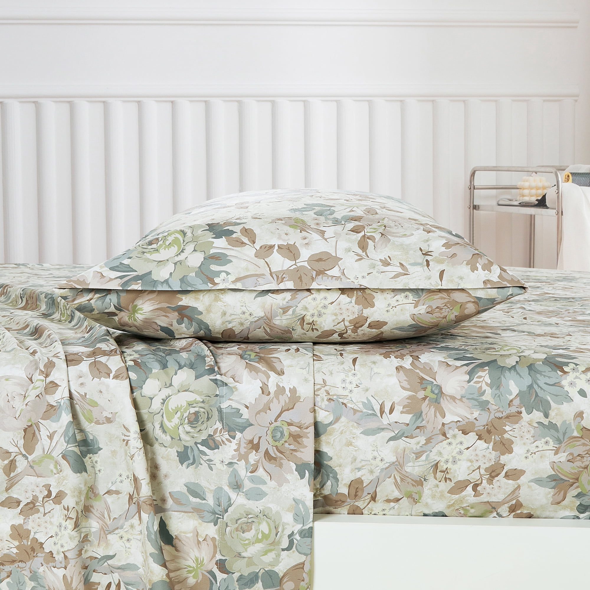 Evjk 3-4 PC Jcrown Sheet Set, Modern Print, Luxury Comfort, Twin