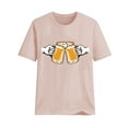 thumbnail image 4 of WREESH Womens Summer Beer Print T-Shirts Oktoberfest Tee Tops Casual Basic Crewneck Short Sleeve Pullover Slim Fit Soft Workout Shirts Beige, 4 of 5