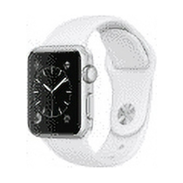 Restored Apple Watch Series 3 42mm GPS LTE Silver White Sport Band Refurbished