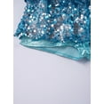 thumbnail image 7 of Alvivi Girls Modern Jazz Latin Dance Dress Halter Shiny Sequins Ballet Leotard Dancewear 4-16, 7 of 7
