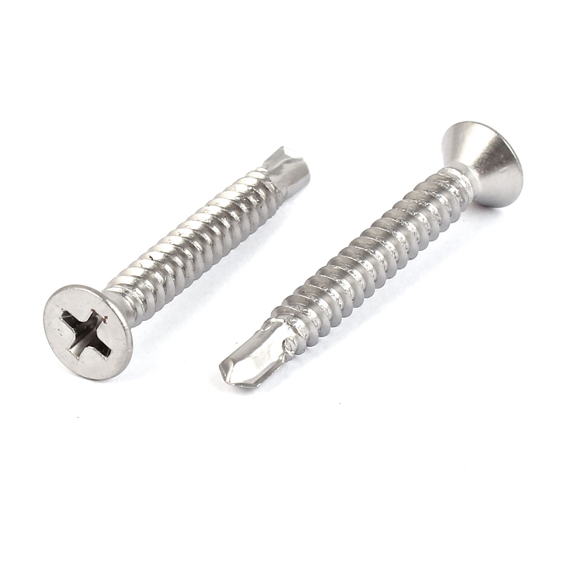 M4.8x38mm 10 Thread Stainless Steel Self Drilling Countersunk Head
