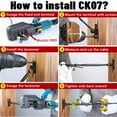thumbnail image 4 of Muzata 50 Pares Kit De Barandilla De Cable Negro 1/8"" Swage Toggle Turnbuckle Hardware De Barandilla De Cable Negro T316 Acero Inoxidable Para Poste De Madera Sistema De Barandilla De Cable Woodblack, 4 of 5