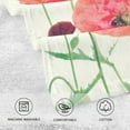 thumbnail image 3 of GZHJMY Red Poppy Flower White Hand Towels for Bathroom 1OO% Washcloth 2 pcs Face Towel 16 x 28 inch, Absorbent Soft & Skin-Friendly, 3 of 6