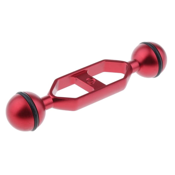 La Extensión de La Bola de La Junta Dual de 5 "/ 12,7 Cm Extiende El para La Cámara Subacuática Del Buceo rojo Sunnimix Brazo articulado de doble rótula