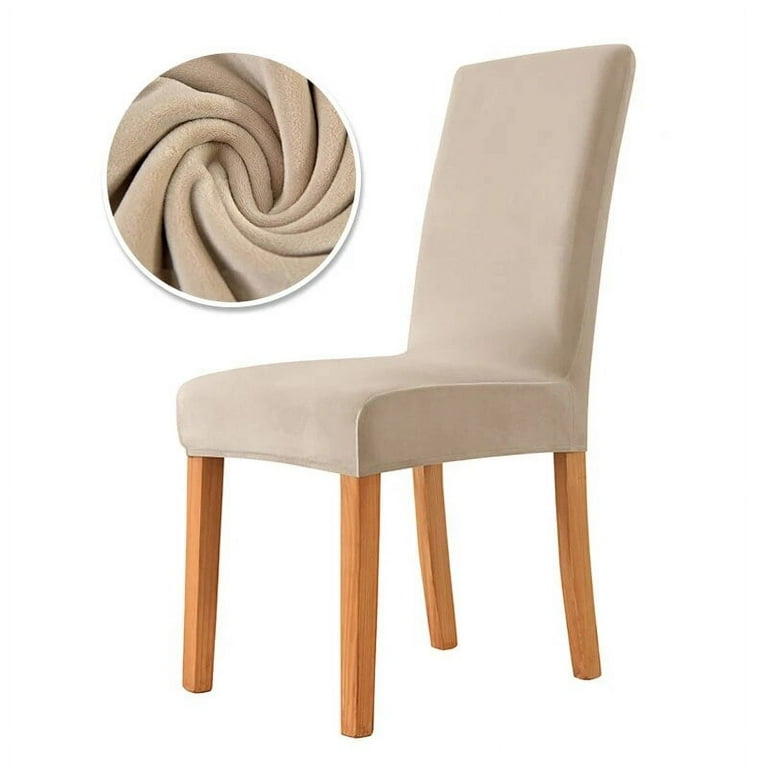 CHUNTIAN 1/2/4/6PCS Velvet Fabric Chair Cover Super Soft Chair