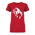 thumbnail image 1 of Lion Head Black And White Design Shaped T-Shirt Women -Image by Shutterstock, Female Medium, 1 of 2