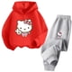 thumbnail image 3 of Traje deportivo de ocio para niñas de 3 a 14 años de Hello Kitty, serie de dibujos animados Kawaii, moda de otoño e invierno, 3 of 5