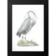 thumbnail image 2 of Selby, John 14x18 Black Modern Framed Museum Art Print Titled - Silver Foil Heron I with Hand Color, 2 of 5