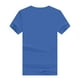 thumbnail image 4 of Blusas Umfun para mujer, cuello redondo liso, manga corta, blusa informal versátil, azul, talla 4XL, 4 of 4