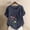 Navy, variant on HOMBOM Womens Shirts Boho Tee Shirts Spring Cotton Linen Soft Floral Short Sleeve T Shirts for Women Crewneck
