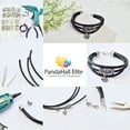 thumbnail image 7 of 100pcs Cord Ends Leather Tassel Cap 5 Color Barrel Alloy Leather Cord Ends Cord Link Buckle Glue-in End Cap for Kumihimo Barrel and Jewelry Making (16x9mm Hole: 3mm), 7 of 7