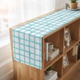 thumbnail image 6 of Table Runners 60 Inches Long Dress Scarves, Blue Plaid Farmhouse Kitchen/Dining Table Runner, Small Coffee Tablerunners, Farmhouse Buffalo Check Stripes Modern Geometric 13x60 Inch, 6 of 9