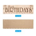 thumbnail image 4 of Uxcell Family Birthday Board, Wooden Calendar Wall Hanging Reminder Family Birthday Plaque Style 8, Light Brown, 4 of 7