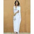 thumbnail image 5 of Edolyns White Kaftan Cover ups For Women Plus Size Caftan Dresses Bathing Suit Coverups Beach Robe, 5 of 9