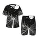 thumbnail image 1 of Balery Futuristic Moonlit Cityscape Conjunto de Pijama Infantil de Manga Corta con Estampado – Ropa de Dormir de Algodón Suave-4X-Large, 1 of 4