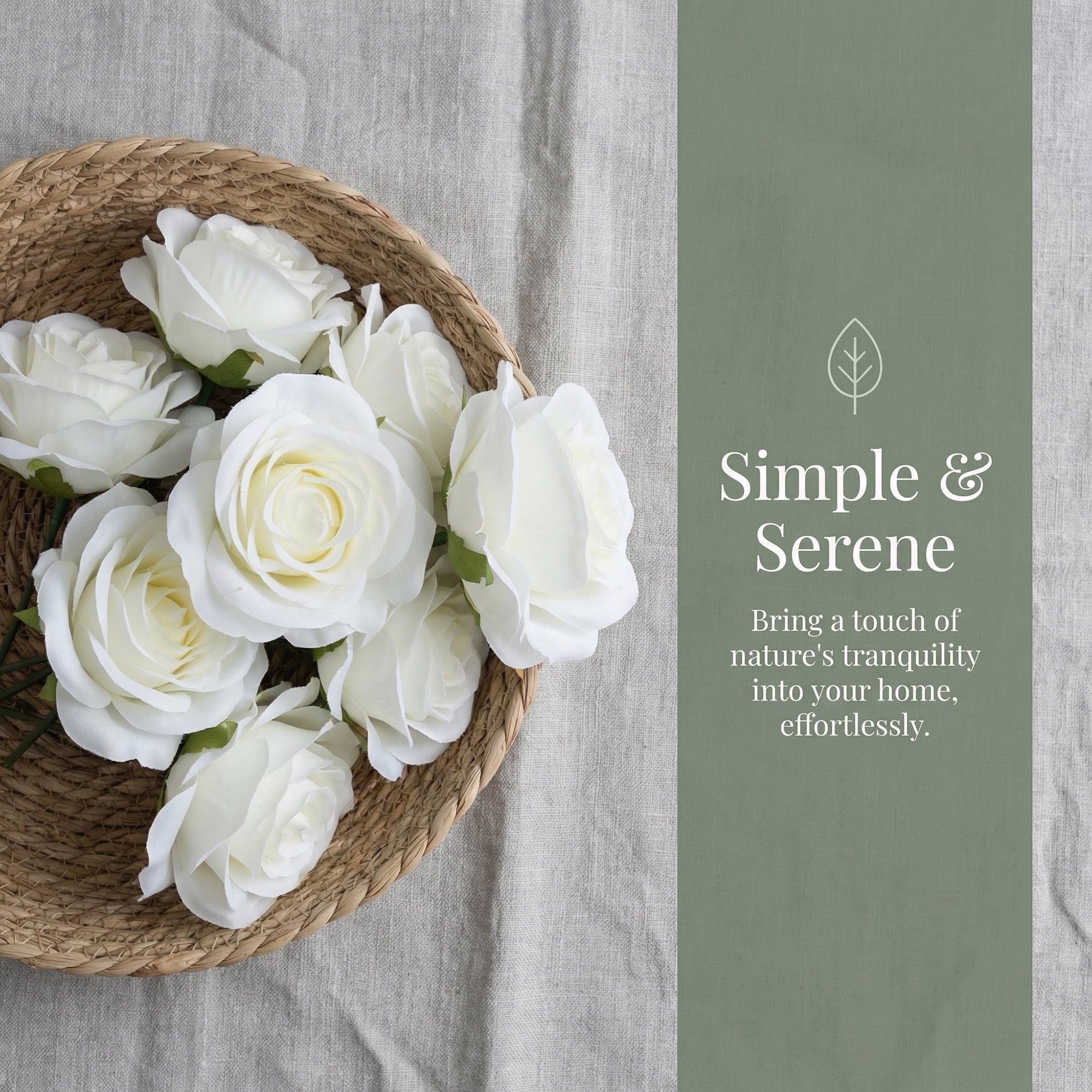 Unique Bargains Mini Craft Artificial Silk Roses Detachable Head Bouquet White 5.9 in