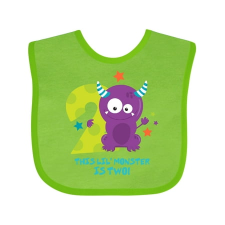

Inktastic Monster 2nd Birthday Gift Baby Boy or Baby Girl Bib