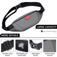 thumbnail image 3 of Bolso informal, riñonera, bolso de mensajero para hombre, bolso de pecho multifuncional, bolso para teléfono móvil para hombre, gris, 3 of 5