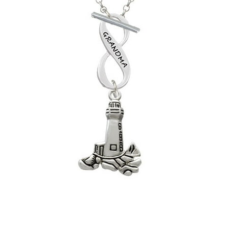 - Antiqued Lighthouse Grandma Infinity Toggle Chain Necklace