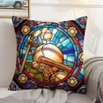 thumbnail image 2 of 4 Uds. Fundas Almohada Decorativas Lino Con Béisbol Vidrieras 45x45cm, 2 of 9