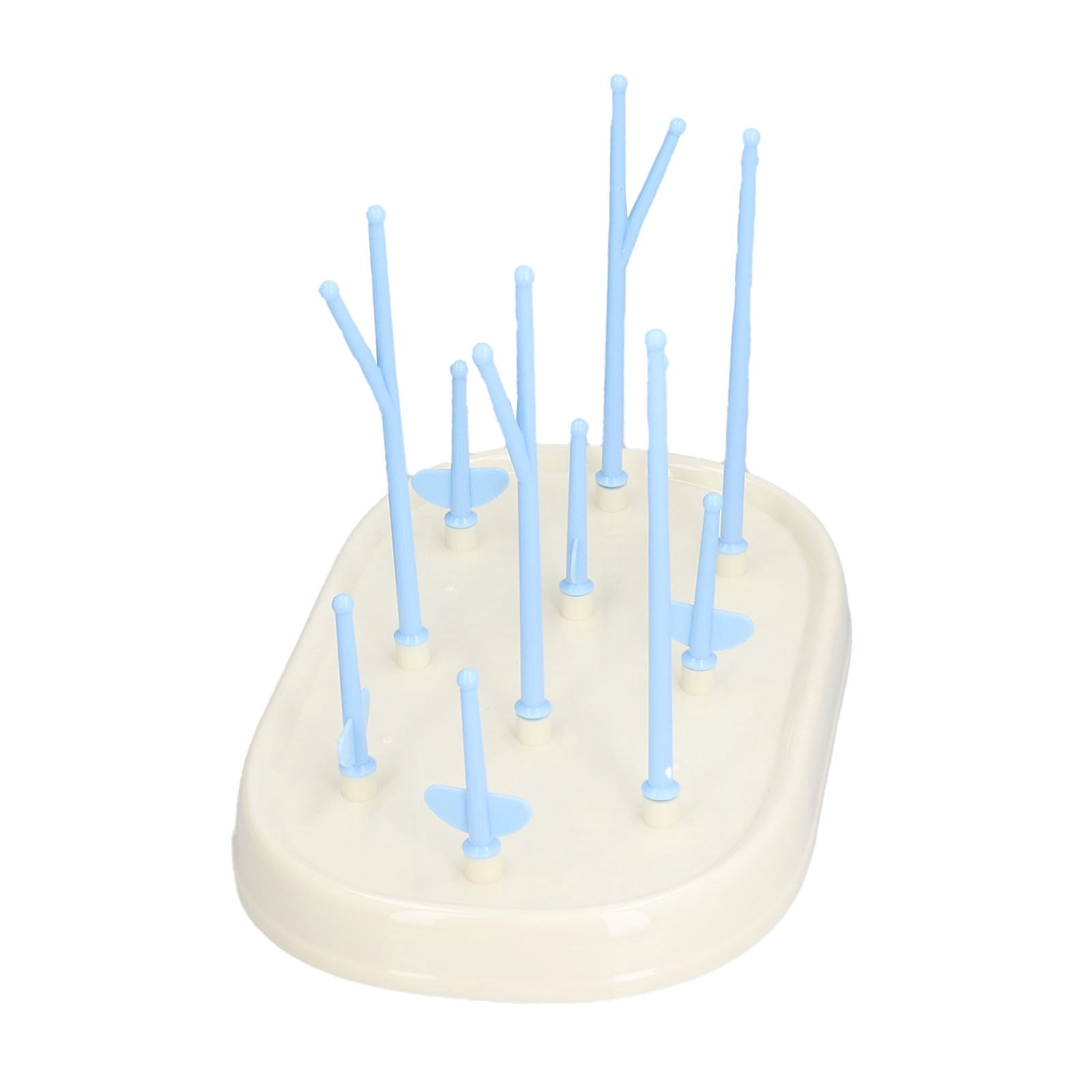 Feeding Bottle Drying Rack Collapsible Portable Baby Feeding Bottle Drying Draining RackBlue