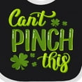 thumbnail image 4 of Inktastic St. Patrick's Day Can't Pinch This Hand Lettering Boys or Girls Baby Bib, 4 of 4