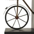 thumbnail image 6 of DecMode 6" Weathered Bike Black Metal Bookends (Set of 2), 6 of 16