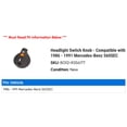 thumbnail image 2 of Headlight Switch Knob - Compatible with 1986 - 1991 Mercedes-Benz 560SEC 1987 1988 1989 1990, 2 of 2