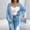 Blue, variant on Babysbule Winter Jackets for Women Clearance Women's Fashion Autumn Winter Solid Color Pocket Long Sleeve Cardigan Sweater Jacket Tops