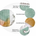 thumbnail image 3 of Small Stall Shower Curtain 36x72 Inch Narrow Half Size Summer Beach Bath Curtains Bathroom Decor, Ocean Teal Pink Yellow Graident Waterproof Fabric Shower Curtain Set with Hooks 36 Inch, 3 of 7