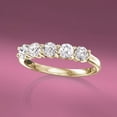 thumbnail image 4 of Ross-Simons 1.00 ct. t.w. Diamond 5-Stone Ring in 14kt Yellow Gold, Women's, Adult, 4 of 6