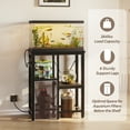 thumbnail image 4 of Bestier Support de Réservoir d'Aquarium pour Poissons de 10 Gallons avec Prises de Courant, Étagère de Rangement Réversible à 3 Niveaux en Métal Robuste pour Reptiles, 4 of 7