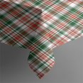 thumbnail image 3 of Christmas Red Green Plaid Table Cloth,Wrinkle Resistant Table Cover with Polyester,Waterproof Reusable Table Cloths for Home Decor Summer Spring Picnic Dining Holiday (Rectangle,60x84inch), 3 of 5