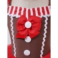 thumbnail image 4 of iiniim Kids Girls Gingerbread Man Christmas Sleeveless Dance Ballet Figure Ice Skating Tutu Dress Size 12M-14 Red 14, 4 of 7