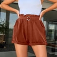 thumbnail image 5 of Casual Shorts for Women Elastic High Waist Loose Lightweight Waistband Summer Shorts with Pockets, 5 of 8